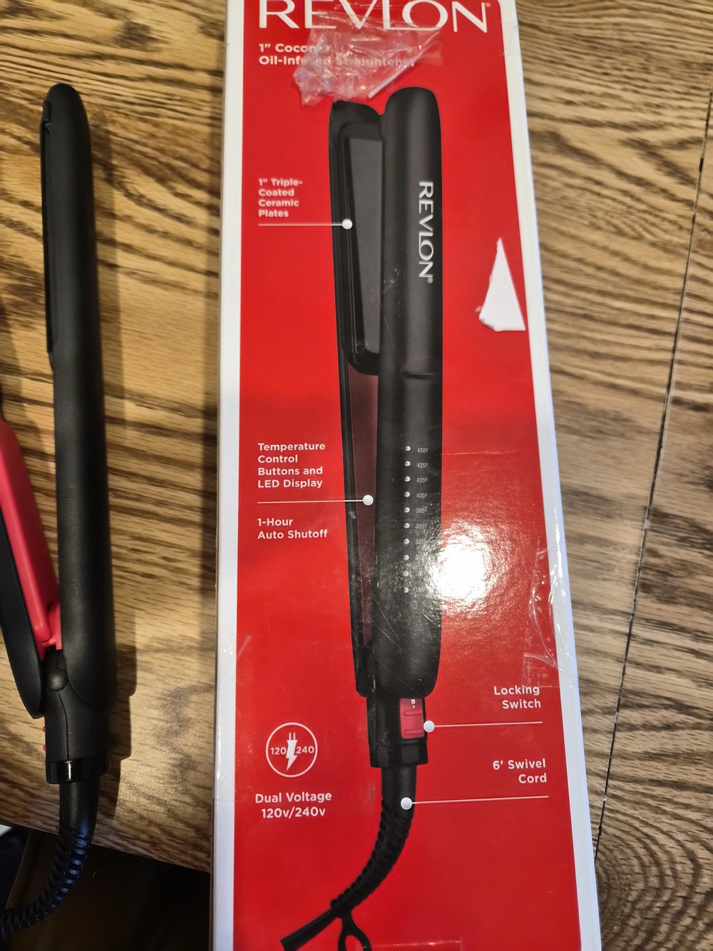 Revlon Black SmoothStay 1" Coconut Oil-Infused Straightener - Picture 2 of 7